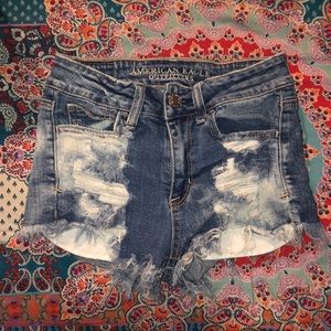 AE High Rise Shortie Shorts